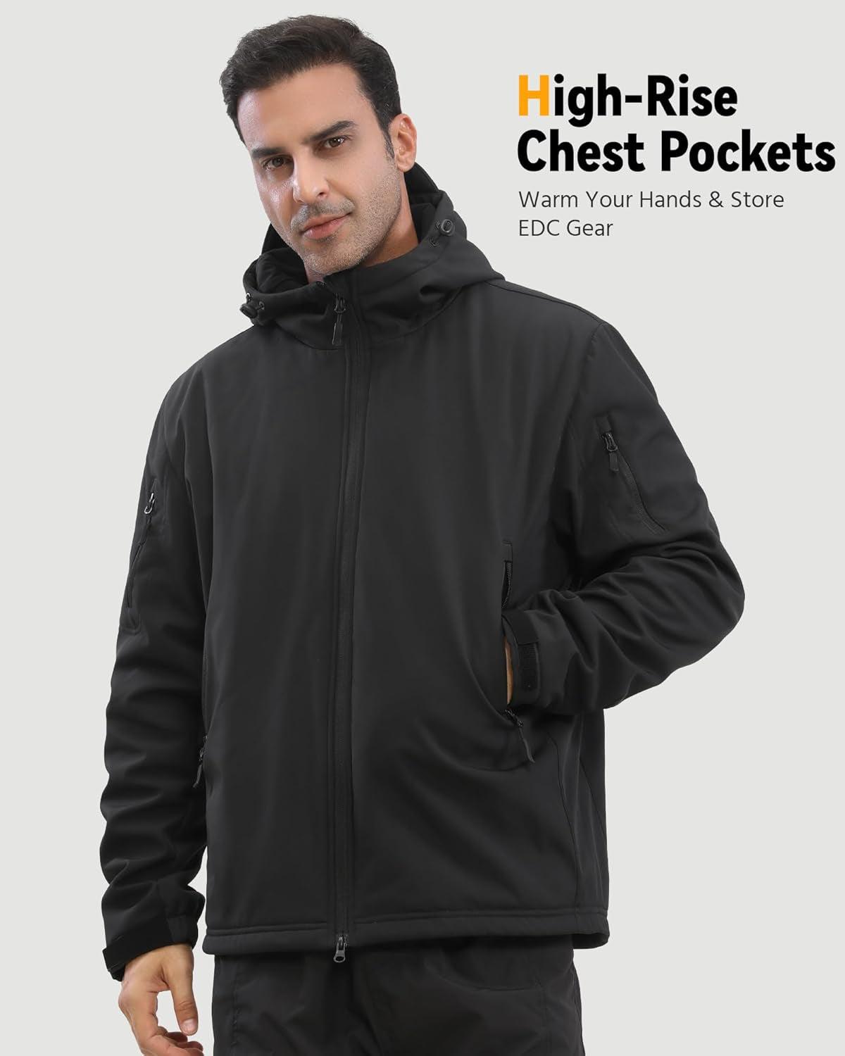 Ultimate Men's Graphene Heated Soft Shell Jacket - 12V 18400mAh for Maximum Warmth and Comfort